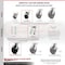 Service Caster 5 Inch Kingpinless Glass Filled Nylon Wheel Caster Brakes 2 Rigid SCC, 2PK SCC-KP30S520-GFNR-SLB-2-R-2 - alternate 5